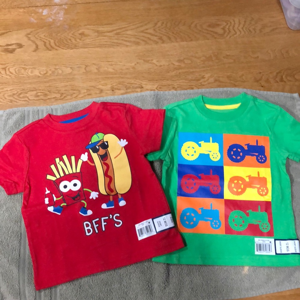 2  kids fun crew tops 12 months